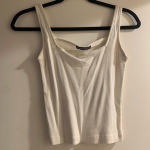 Brandy Melville White Tank Top (fits like a small)